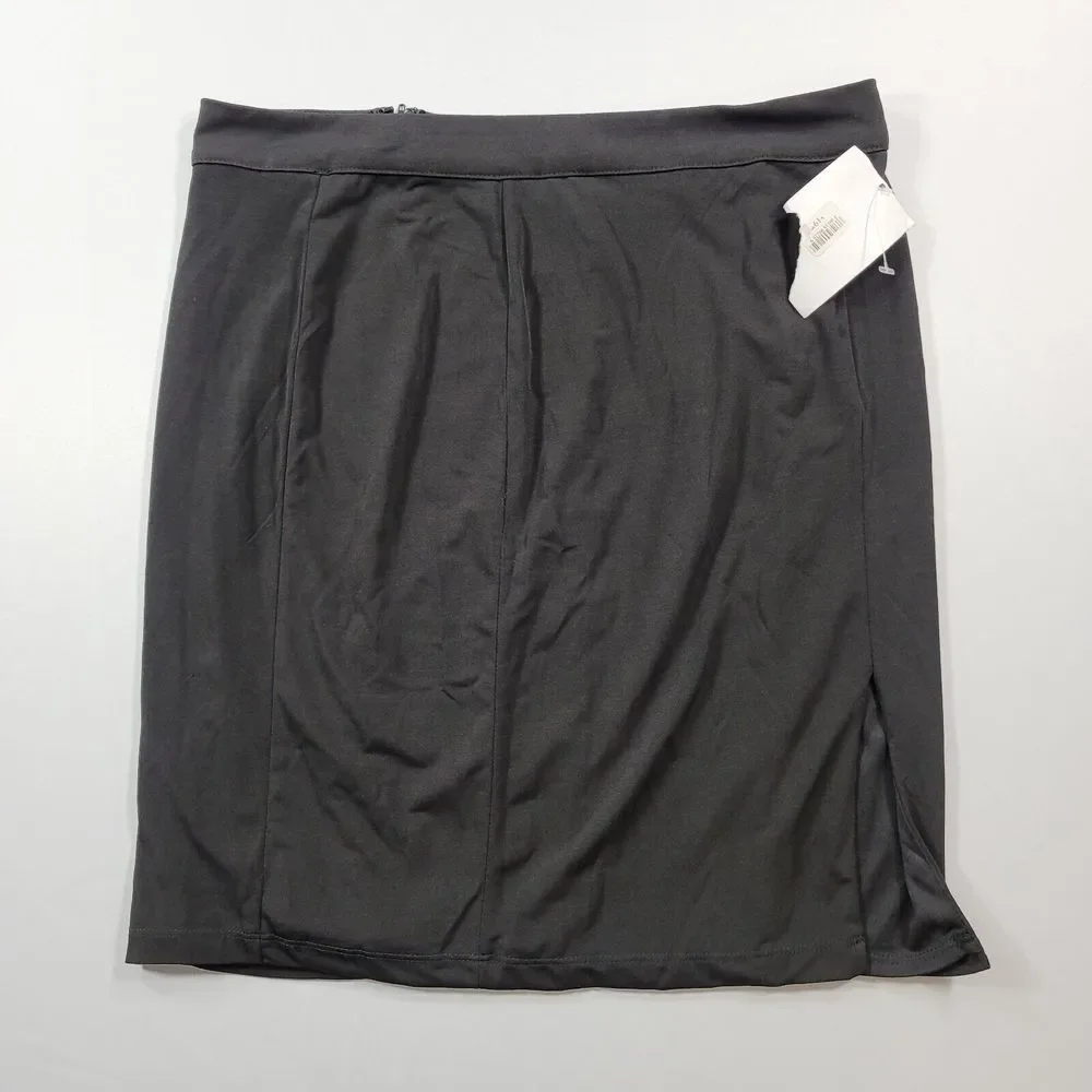 CRYSTAL DOLLS Black‎ A-Line Skirt Juniors 13 Womens Zippered Mini Cocktail NEW